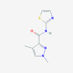 1,4-dimethyl-N-(thiazol-2-yl)-1H-pyrazole-3-carboxamide