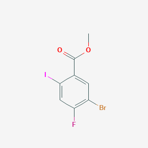 molecular formula C8H5BrFIO2 B2712164 Methyl 5-bromo-4-fluoro-2-iodobenzoate CAS No. 1509204-33-4