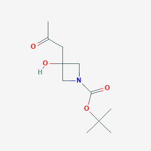 Tert-butyl 3-hydroxy-3-(2-oxopropyl)azetidine-1-carboxylate