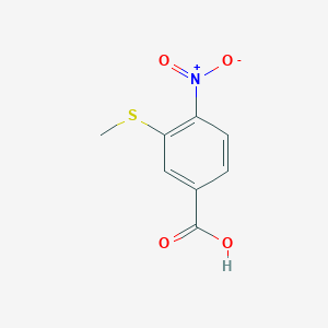 molecular formula C8H7NO4S B2712174 3-(Methylsulfanyl)-4-nitrobenzoic acid CAS No. 1547593-82-7