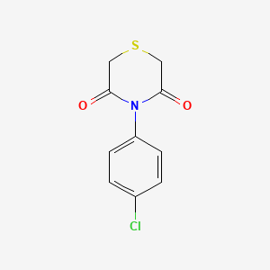 molecular formula C10H8ClNO2S B2712177 4-(4-Chlorophenyl)-3,5-thiomorpholinedione CAS No. 338409-06-6