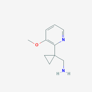 molecular formula C10H14N2O B2712185 [1-(3-Methoxypyridin-2-yl)cyclopropyl]methanamine CAS No. 1439900-39-6