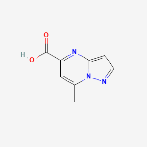 molecular formula C8H7N3O2 B2712191 7-甲基吡唑并[1,5-a]嘧啶-5-羧酸 CAS No. 1030019-36-3