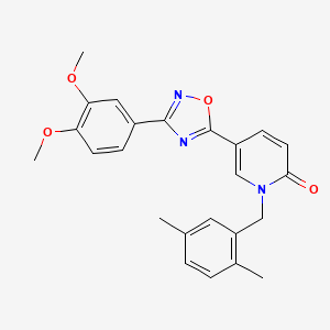 molecular formula C24H23N3O4 B2712212 5-(3-(3,4-dimethoxyphenyl)-1,2,4-oxadiazol-5-yl)-1-(2,5-dimethylbenzyl)pyridin-2(1H)-one CAS No. 1251552-56-3