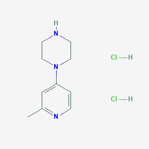 molecular formula C10H17Cl2N3 B2712224 1-(2-Methylpyridin-4-yl)piperazine dihydrochloride CAS No. 166954-05-8; 98010-38-9