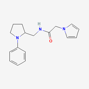 N-((1-phenylpyrrolidin-2-yl)methyl)-2-(1H-pyrrol-1-yl)acetamide