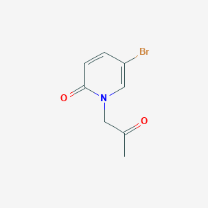 molecular formula C8H8BrNO2 B2712254 5-溴-1-(2-氧代丙基)吡啶-2(1H)-酮 CAS No. 1247092-62-1