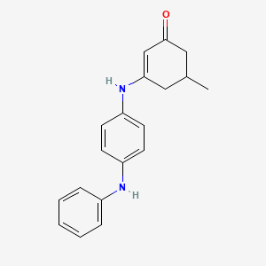 molecular formula C19H20N2O B2712261 5-Methyl-3-((4-(phenylamino)phenyl)amino)cyclohex-2-EN-1-one CAS No. 1022488-66-9