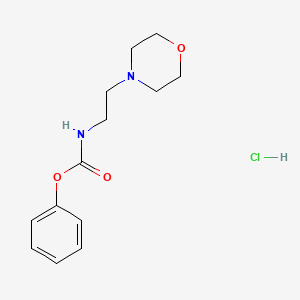 molecular formula C13H19ClN2O3 B2712289 苯基-N-(2-吗啉基乙基)碳酸酯盐酸 CAS No. 1171158-20-5