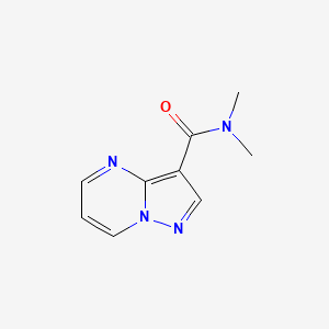 molecular formula C9H10N4O B2712311 N,N-dimethylpyrazolo[1,5-a]pyrimidine-3-carboxamide CAS No. 1259145-97-5