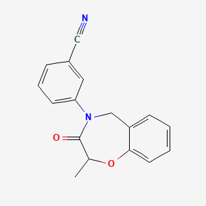3-(2-methyl-3-oxo-2,3-dihydro-1,4-benzoxazepin-4(5H)-yl)benzonitrile