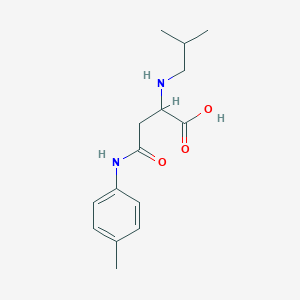 molecular formula C15H22N2O3 B2712332 2-(Isobutylamino)-4-oxo-4-(p-tolylamino)butanoic acid CAS No. 1026755-66-7