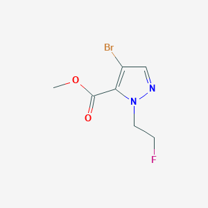 molecular formula C7H8BrFN2O2 B2712372 methyl 4-bromo-1-(2-fluoroethyl)-1H-pyrazole-5-carboxylate CAS No. 1429419-53-3