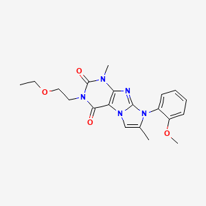 3-(2-ethoxyethyl)-8-(2-methoxyphenyl)-1,7-dimethyl-1H-imidazo[2,1-f]purine-2,4(3H,8H)-dione