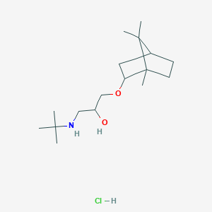 1-(tert-butylamino)-3-(((1S,4R)-1,7,7-trimethylbicyclo[2.2.1]heptan-2-yl)oxy)propan-2-ol hydrochloride