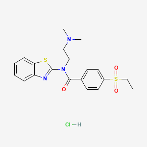 N-(benzo[d]thiazol-2-yl)-N-(2-(dimethylamino)ethyl)-4-(ethylsulfonyl)benzamide hydrochloride