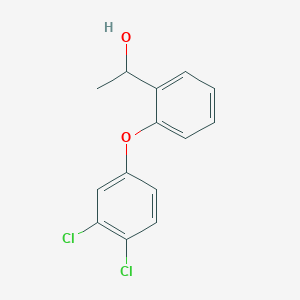 molecular formula C14H12Cl2O2 B2712400 1-(2-(3,4-二氯苯氧)苯基)乙醇 CAS No. 1184018-39-0
