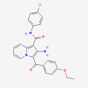 2-amino-N-(4-chlorophenyl)-3-(4-ethoxybenzoyl)indolizine-1-carboxamide