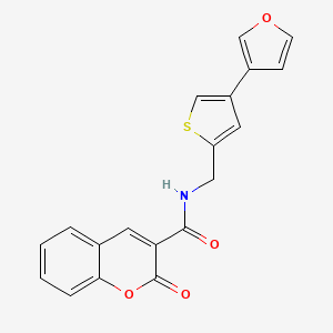 N-{[4-(furan-3-yl)thiophen-2-yl]methyl}-2-oxo-2H-chromene-3-carboxamide