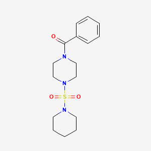 molecular formula C16H23N3O3S B2712405 1-Benzoyl-4-(1-piperidinylsulfonyl)piperazine CAS No. 825607-81-6