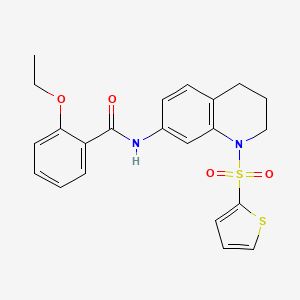 2-ethoxy-N-(1-(thiophen-2-ylsulfonyl)-1,2,3,4-tetrahydroquinolin-7-yl)benzamide