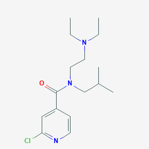 2-chloro-N-[2-(diethylamino)ethyl]-N-(2-methylpropyl)pyridine-4-carboxamide