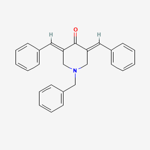 molecular formula C26H23NO B2712419 (3E,5E)-1-苯甲基-3,5-二苯甲基哌啶-4-酮 CAS No. 910784-44-0