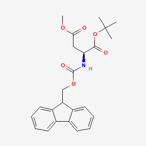 1-Tert-butyl 4-methyl (2S)-2-{[(9H-fluoren-9-ylmethoxy)carbonyl]amino}butanedioate