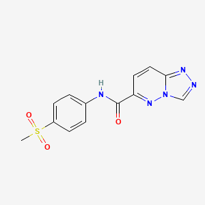 N-(4-Methylsulfonylphenyl)-[1,2,4]triazolo[4,3-b]pyridazine-6-carboxamide