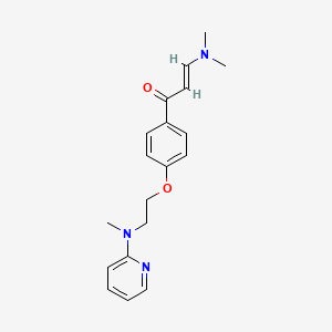 (E)-3-(dimethylamino)-1-(4-{2-[methyl(2-pyridinyl)amino]ethoxy}phenyl)-2-propen-1-one
