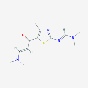 N'-{5-[(2E)-3-(Dimethylamino)-2-propenoyl]-4-methyl-1,3-thiazol-2-yl}-N,N-dimethylimidoformamide