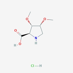 (2R,3S,4R)-3,4-Dimethoxypyrrolidine-2-carboxylic acid;hydrochloride