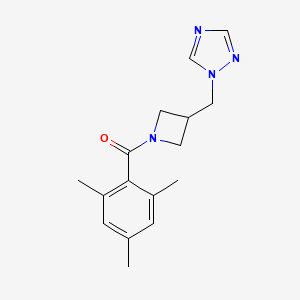 (3-((1H-1,2,4-triazol-1-yl)methyl)azetidin-1-yl)(mesityl)methanone