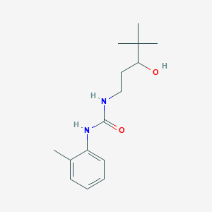 molecular formula C15H24N2O2 B2712474 1-(3-羟基-4,4-二甲基戊基)-3-(邻甲苯基)脲 CAS No. 1396783-70-2