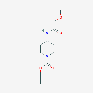 molecular formula C13H24N2O4 B2712500 叔丁基 4-(2-甲氧基乙酰胺基)哌啶-1-羧酸酯 CAS No. 1233952-96-9