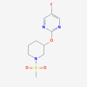 5-Fluoro-2-((1-(methylsulfonyl)piperidin-3-yl)oxy)pyrimidine