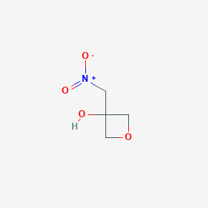 molecular formula C4H7NO4 B2712513 3-(Nitromethyl)-3-oxetanol CAS No. 1419518-51-6