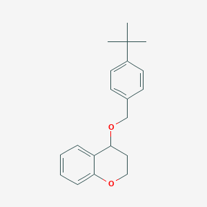 molecular formula C20H24O2 B2712515 4-{[4-(Tert-butyl)benzyl]oxy}chromane CAS No. 866155-71-7