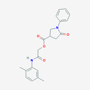 2-(2,5-Dimethylanilino)-2-oxoethyl 5-oxo-1-phenyl-3-pyrrolidinecarboxylate