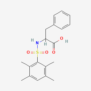 molecular formula C19H23NO4S B2712546 ((2,3,5,6-Tetramethylphenyl)sulfonyl)phenylalanine CAS No. 381687-95-2