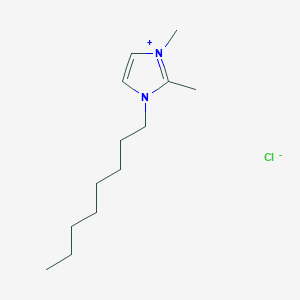 molecular formula C13H27ClN2 B2712550 1,2-dimethyl-3-octyl-2,3-dihydro-1H-imidazol-1-ium chloride CAS No. 1007398-58-4