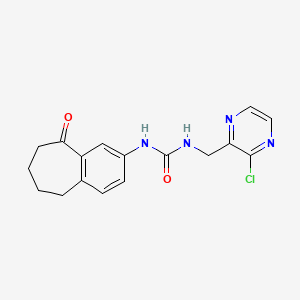 1-[(3-Chloropyrazin-2-yl)methyl]-3-(5-oxo-6,7,8,9-tetrahydrobenzo[7]annulen-3-yl)urea