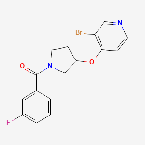 [3-(3-Bromopyridin-4-yl)oxypyrrolidin-1-yl]-(3-fluorophenyl)methanone