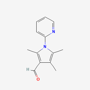 molecular formula C13H14N2O B2712585 2,4,5-trimethyl-1-(pyridin-2-yl)-1H-pyrrole-3-carbaldehyde CAS No. 1087611-23-1