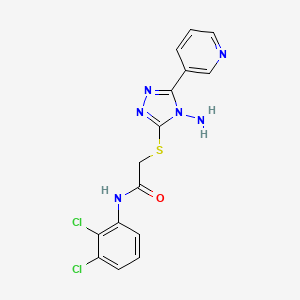 2-{[4-amino-5-(pyridin-3-yl)-4H-1,2,4-triazol-3-yl]sulfanyl}-N-(2,3-dichlorophenyl)acetamide