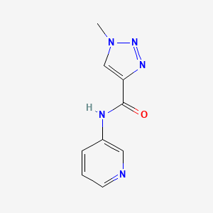 molecular formula C9H9N5O B2712596 1-methyl-N-(pyridin-3-yl)-1H-1,2,3-triazole-4-carboxamide CAS No. 1207008-45-4