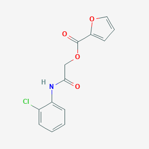 molecular formula C13H10ClNO4 B271260 2-(2-Chloroanilino)-2-oxoethyl 2-furoate 