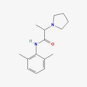 molecular formula C15H22N2O B2712615 N-(2,6-dimethylphenyl)-2-pyrrolidin-1-ylpropanamide CAS No. 36292-30-5