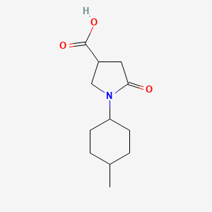 molecular formula C12H19NO3 B2712625 1-(4-Methylcyclohexyl)-5-oxopyrrolidine-3-carboxylic acid CAS No. 85263-85-0