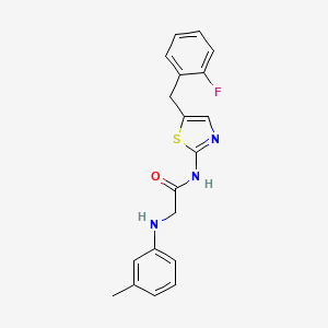 N-(5-(2-fluorobenzyl)thiazol-2-yl)-2-(m-tolylamino)acetamide